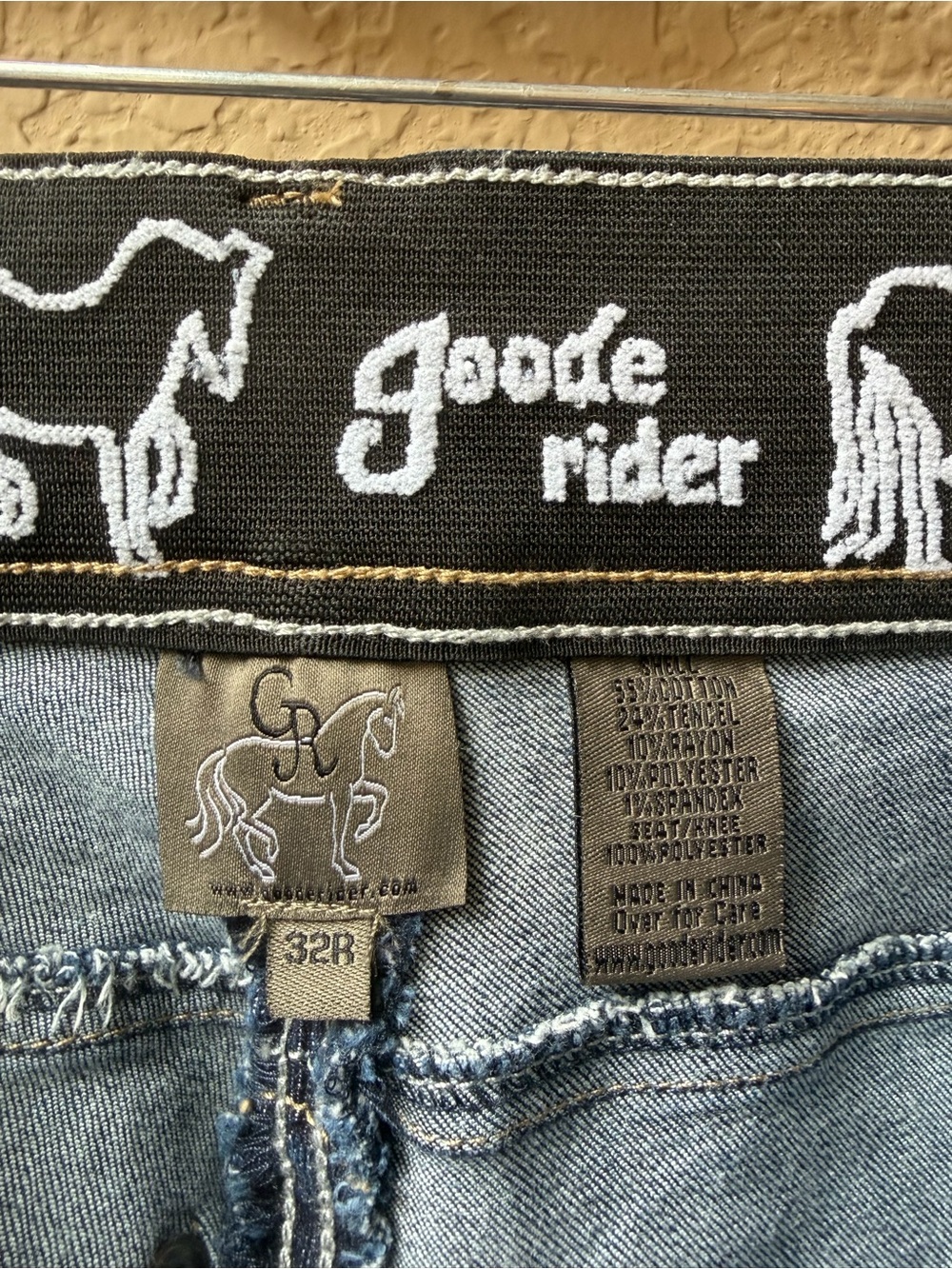 Goode Rider Equestrian Jean, Full Seat, 32R - Picture 8 of 17